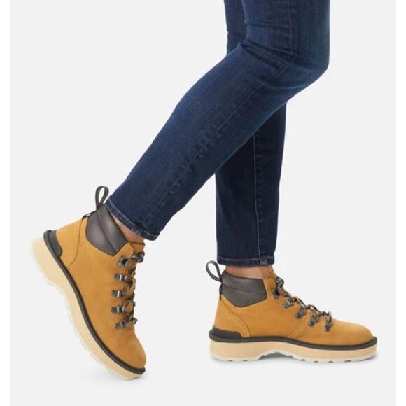 NEW Sorel Hi-Line Hiker Boots Women’s Size 7 Yellow Jet 2009121712 - Picture 1 of 8